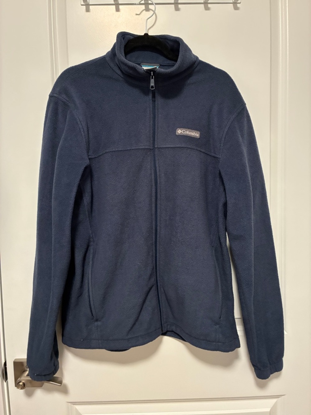 Columbia Mens Dark Blue Full-Zip Fleece Jacket